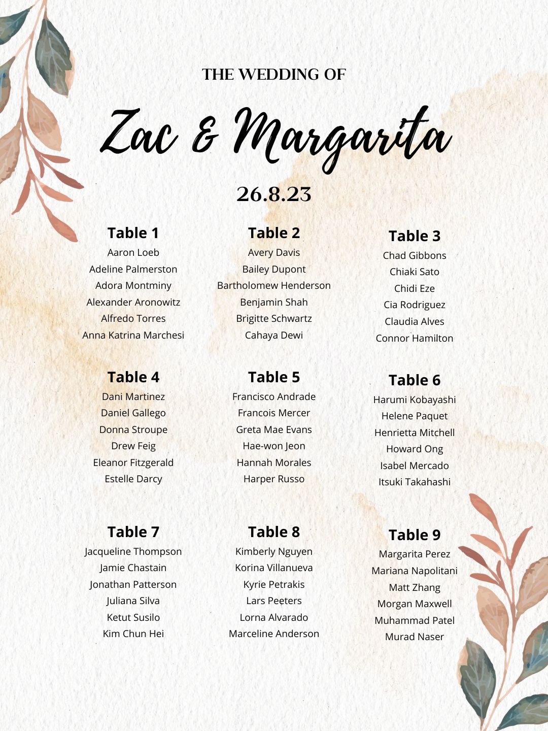 best seating chart designs 2023 designs