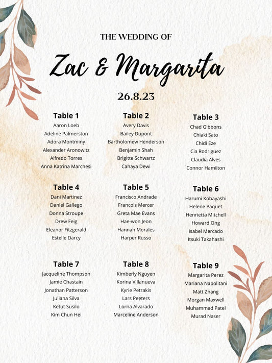 best seating chart designs 2023 designs