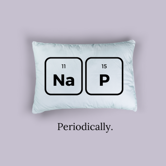 pink and white customized pillow cover with black text on top