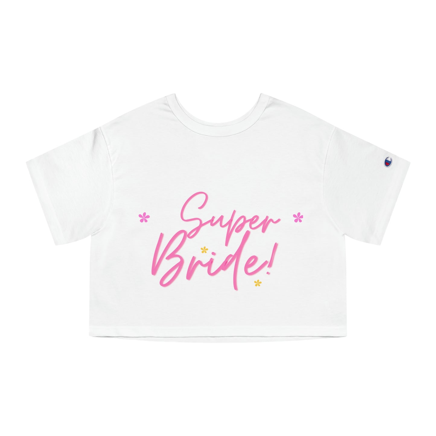 Super Bride Pink Graphic Cropped T-Shirt
