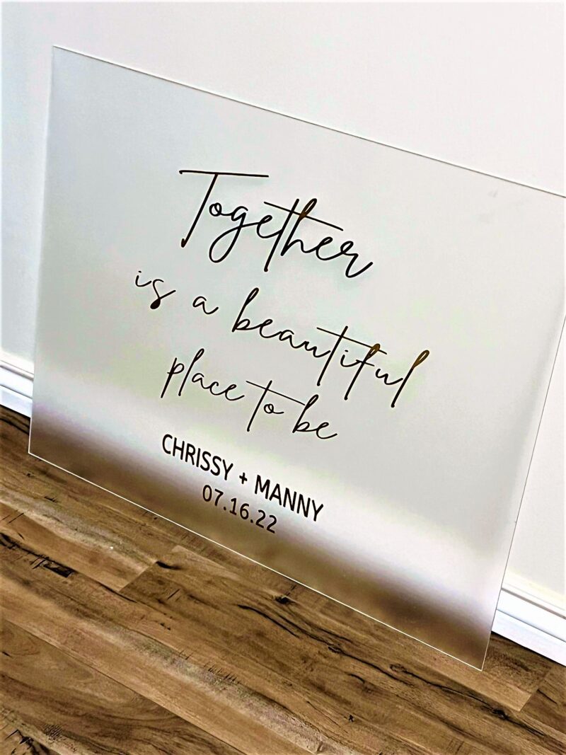 Acrylic Sign Transparent